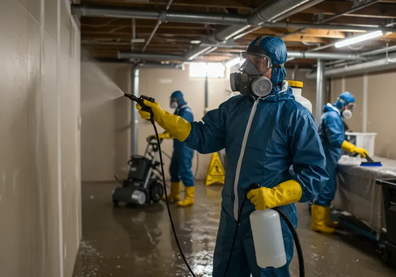 Basement Sanitization and Antimicrobial Treatment process in Piney Point Village, TX